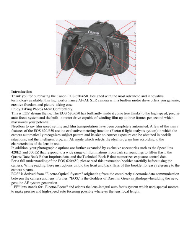 Canon EOS 620-650 manual cover