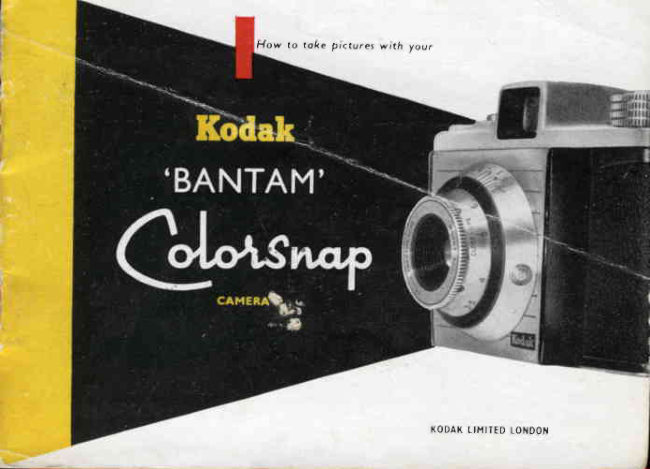 Kodak Bantam Colorsnap manual cover