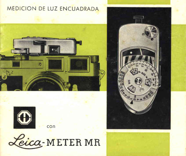 Leica meter MR manual cover