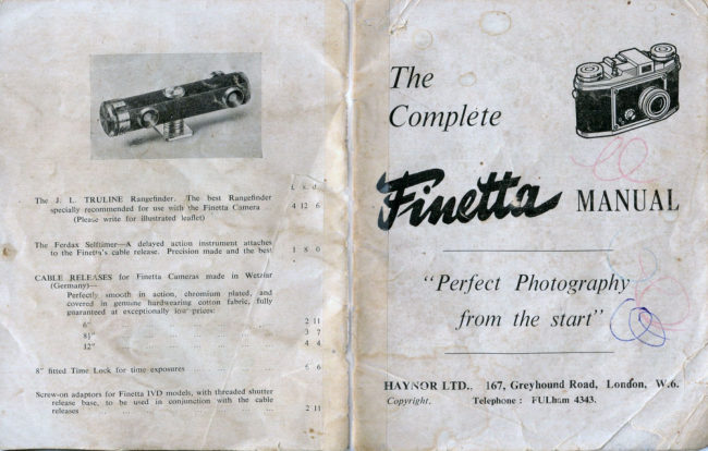 Finetta manual cover