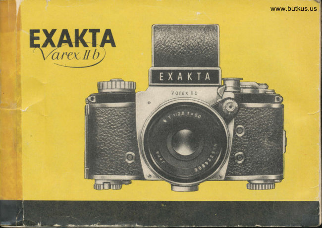 Exakta Varex IIb manual cover