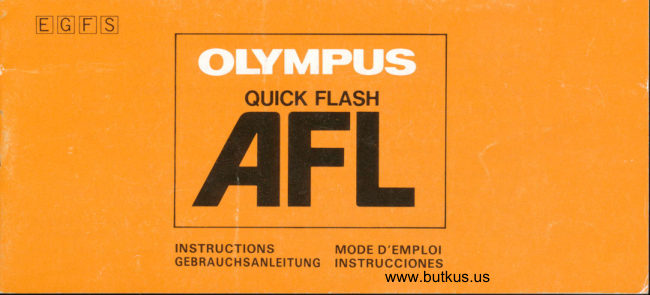 Olympus Afl Quick Flash manual cover