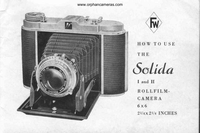 F/W SOLIDA I / II manual cover