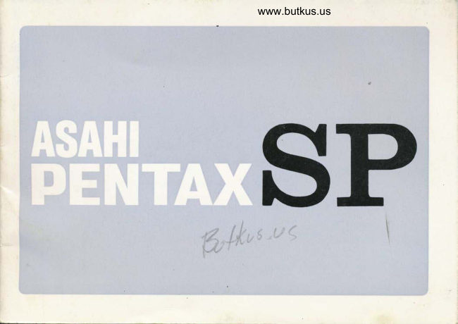 Pentax SP manual cover