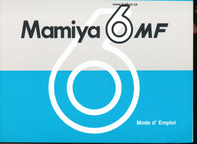 Mamiya 6MF manual cover