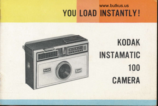 Kodak Instamatic 100 manual cover
