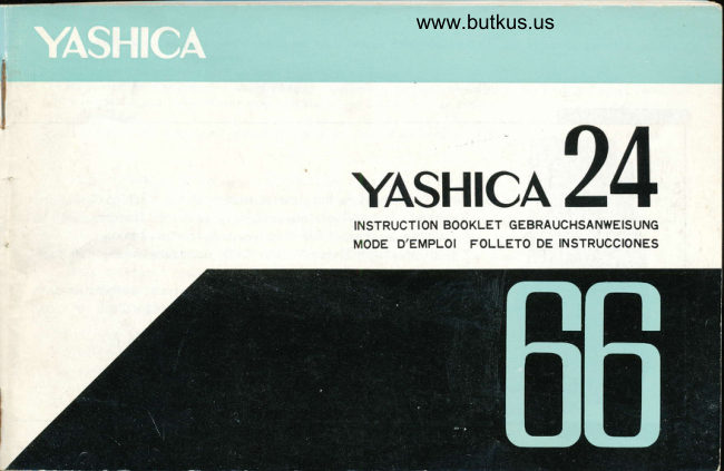 Yashica 24 66 manual cover