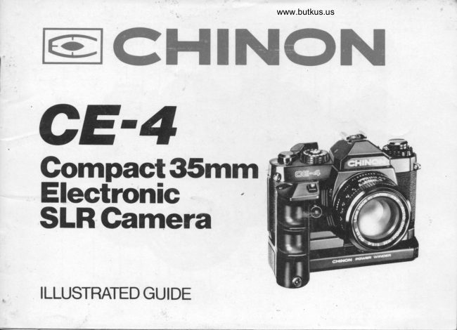 CHINON CE-4 manual cover