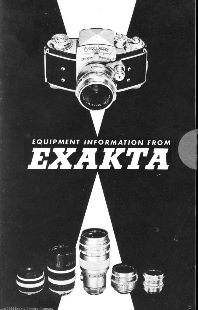 EXAKTA Equipment Information manual cover