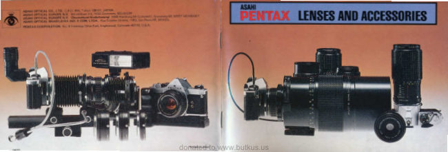 Pentax SMC Lenses manual cover