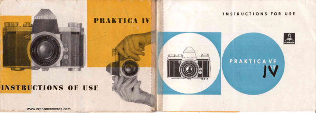 Praktica IV - VF manual cover