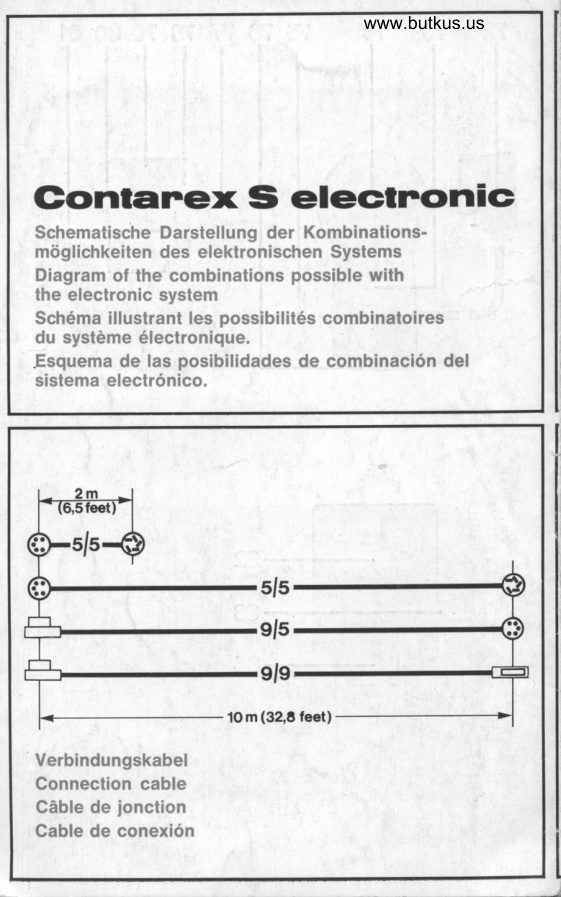 Zeiss Ikon Contarex S Electronic Possibilities manual cover