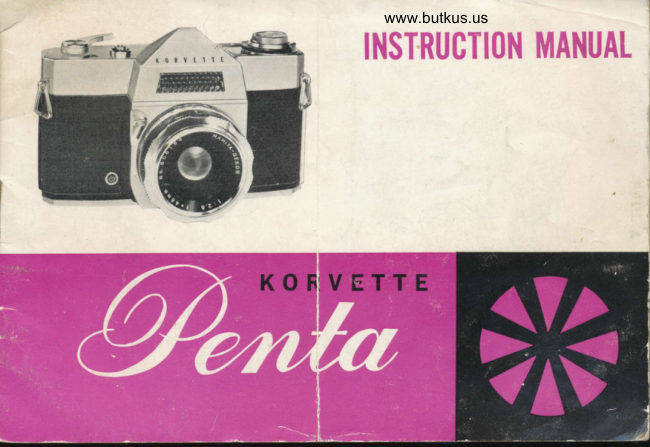 Penta Korvette manual cover