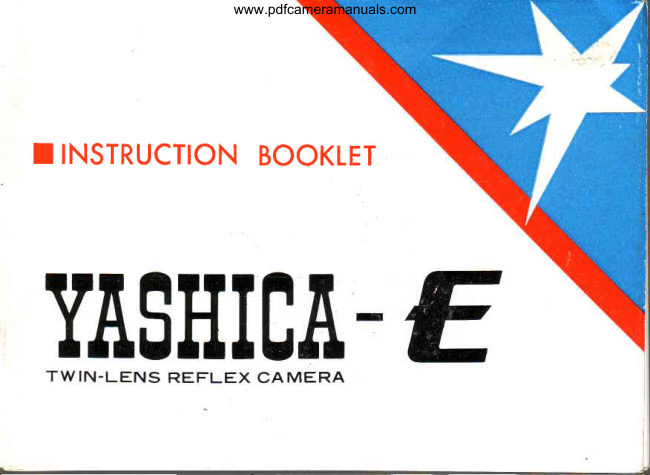 Yashica E manual cover