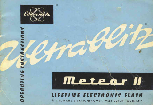 Meteor II manual cover