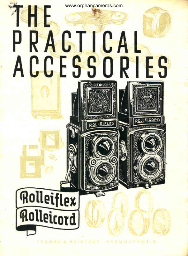 Rollei Practical Accessories - 1951 manual cover