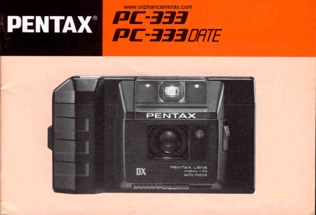 Pentax PC-333 / PC-333 Date manual cover