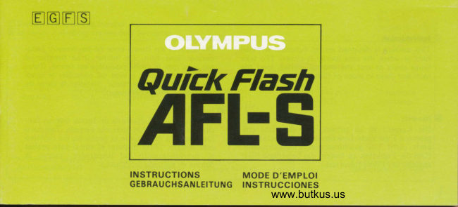Olympus Afl S manual cover