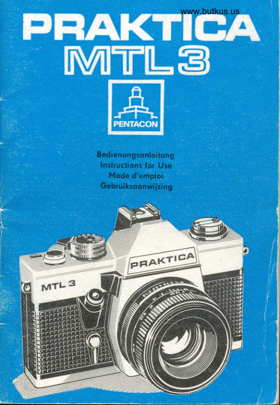 Praktica MTL3 - Direct manual cover