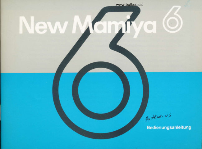 Mamiya 6-NEW manual cover