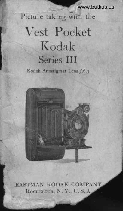 Kodak Vest Pocket Series III manual cover
