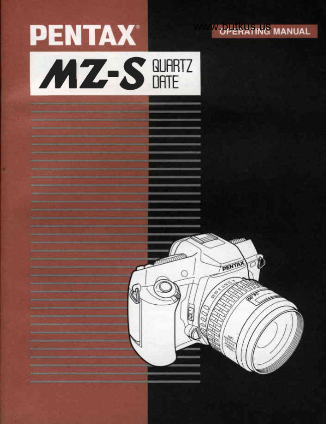 Pentax MZ-S manual cover