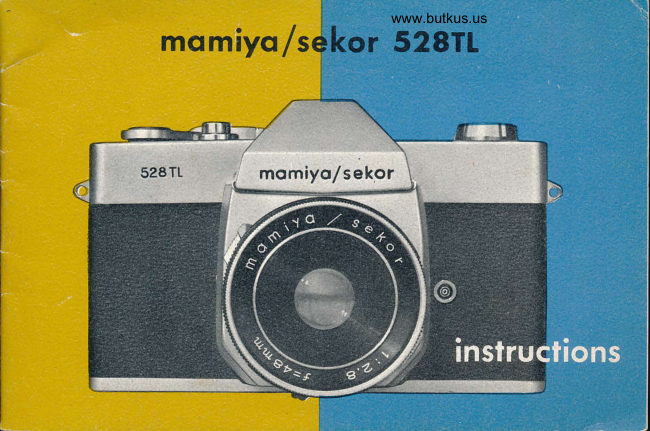 MAMIYA 528 TL manual cover