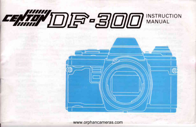 Centon DF-300 manual cover