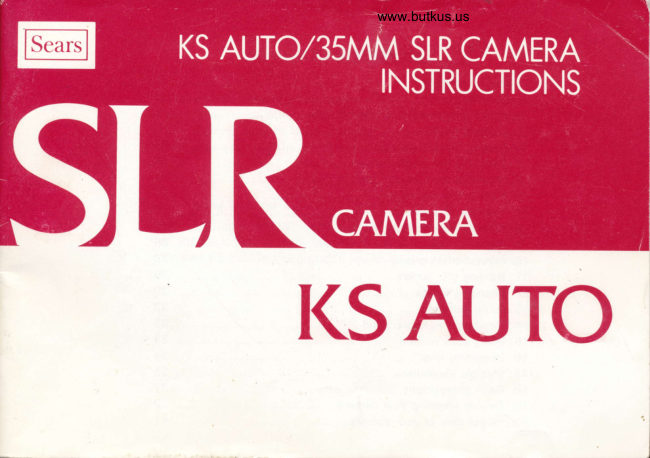 Sears KS Auto manual cover