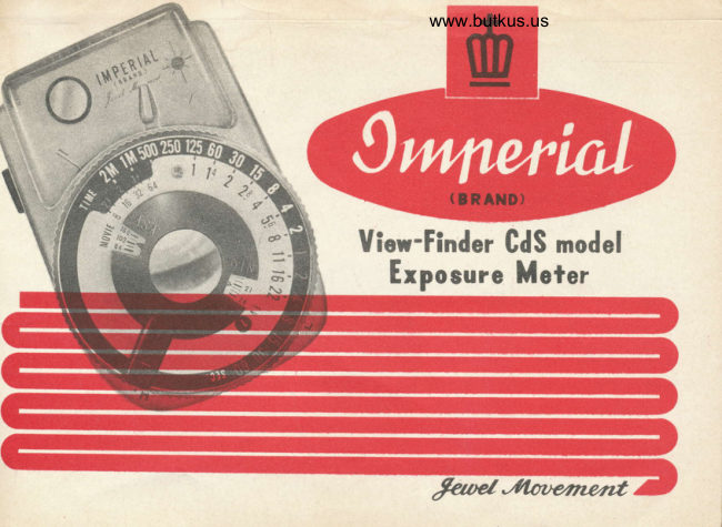 Inperial View-Finder CdS manual cover