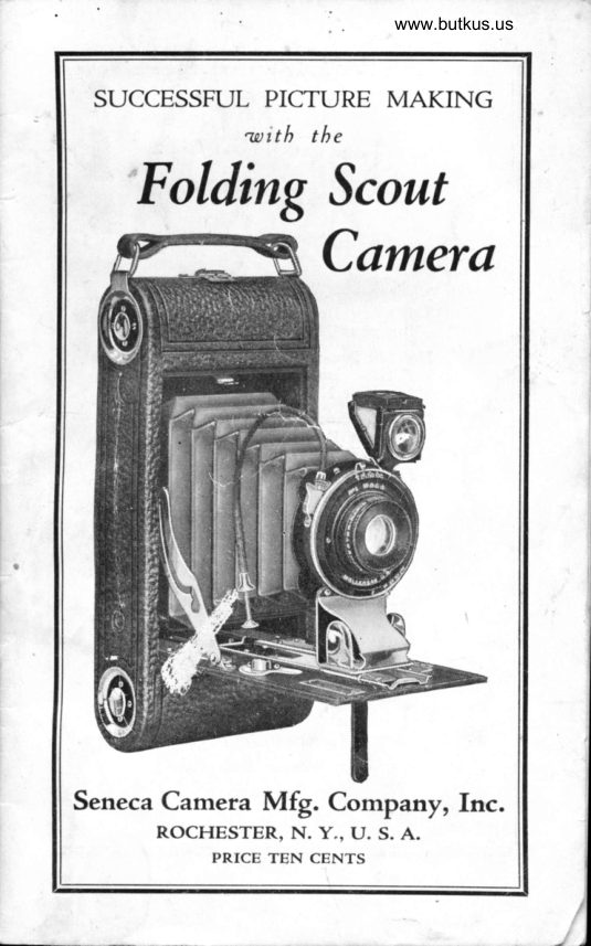 Seneca Folding Scout manual cover