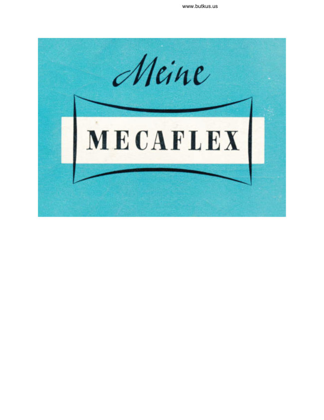 Mecaflex OCR translation manual cover