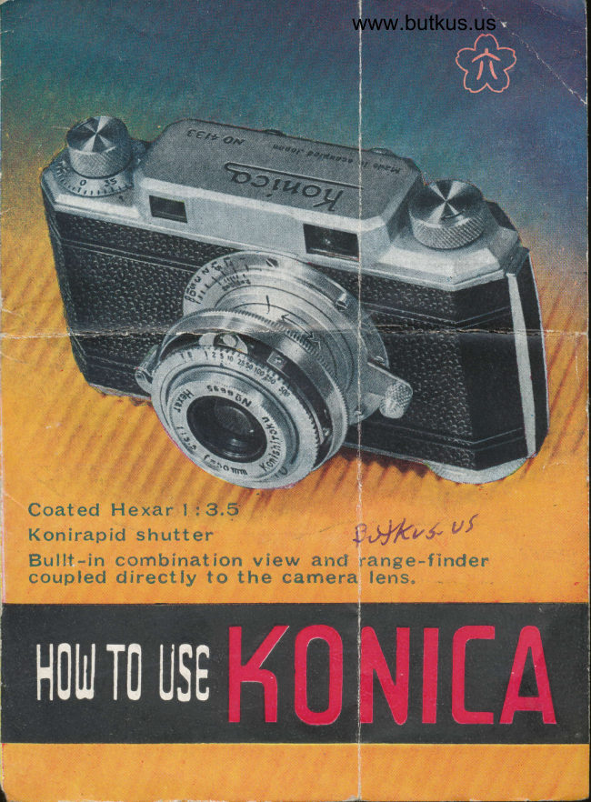 Konica Precision 35mm manual cover