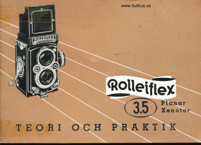 Rolleiflex 3.5 TEORI OCH PRAKTIK manual cover
