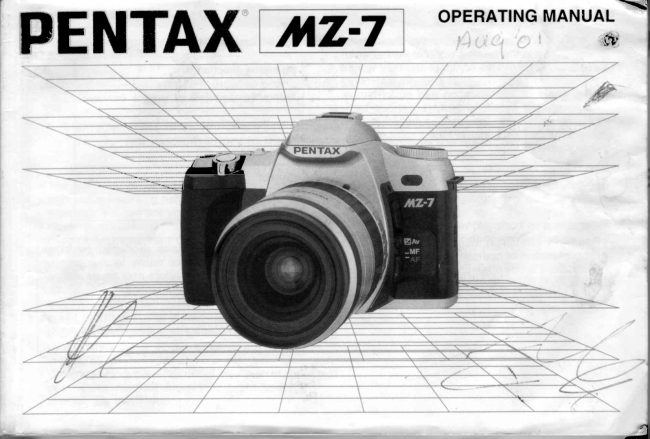 Pentax MZ-7 manual cover