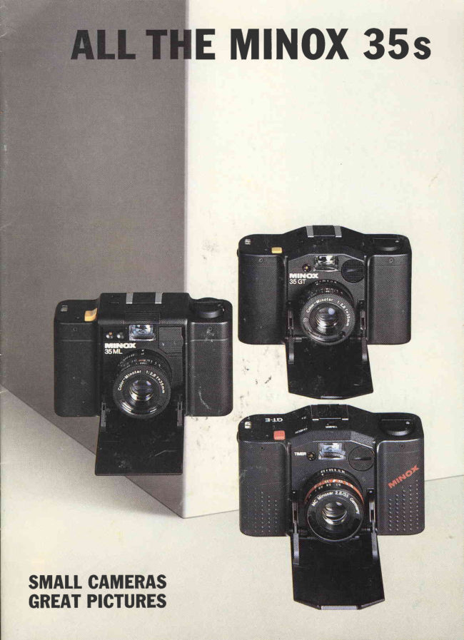 Minox 35MM Cameras Booklet manual cover