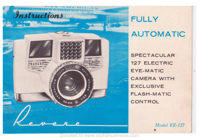 Revere Eye-Matic 127 manual cover