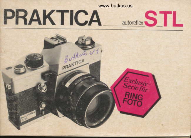 Praktica Autoreflex STL manual cover
