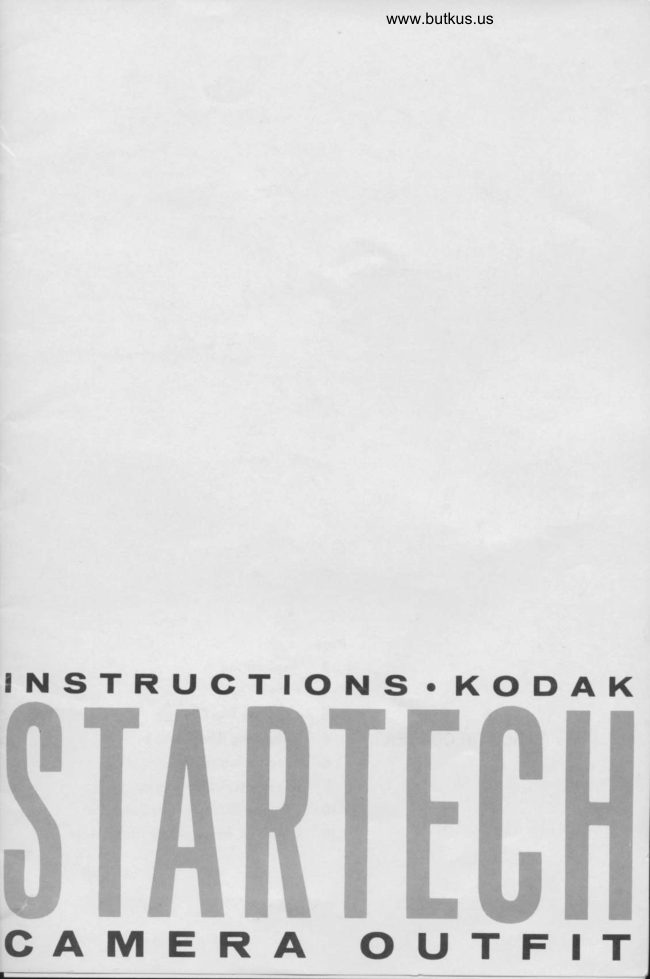 Kodak Startech manual cover