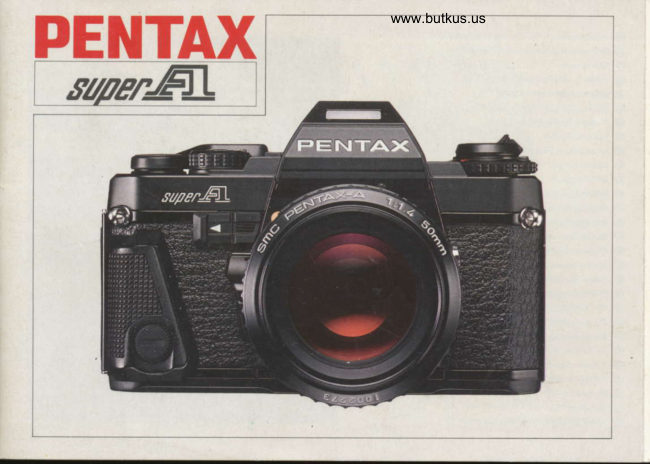 Pentax Super A manual cover