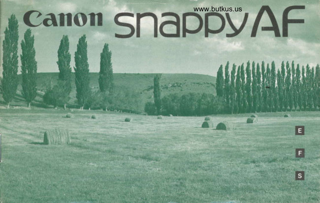 Canon Snappy AF manual cover
