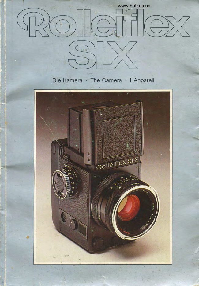 ROLLEIFLEX SLX manual cover
