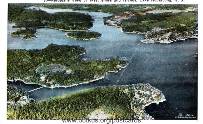 Aeroplane View of West Shore and Islands Lake Hopatcong, NJ - 1927 manual cover