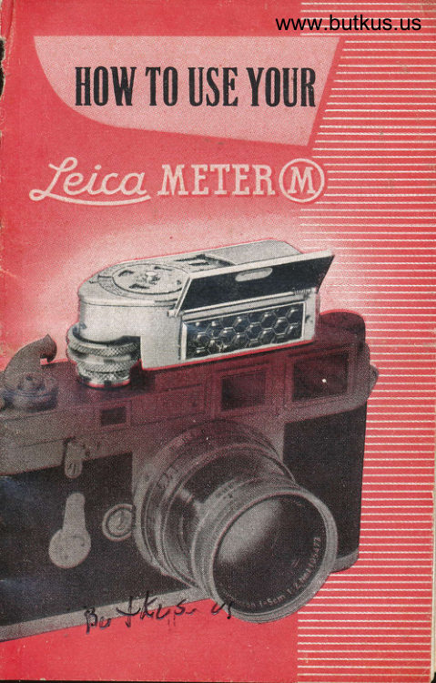 Leica meter manual cover