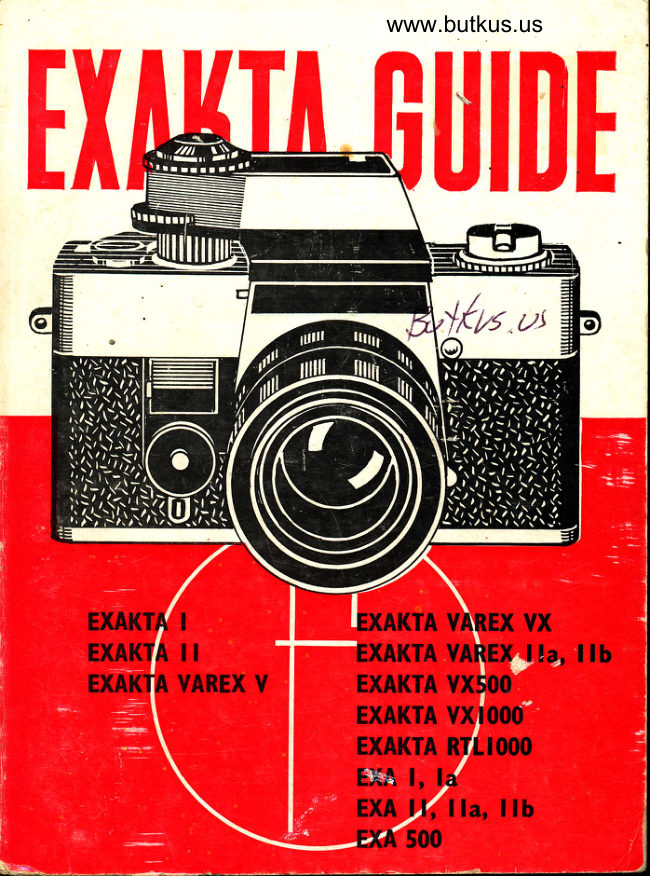 Exakta Guide - Later Models manual cover