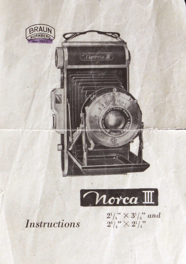 Braun NORCA III manual cover