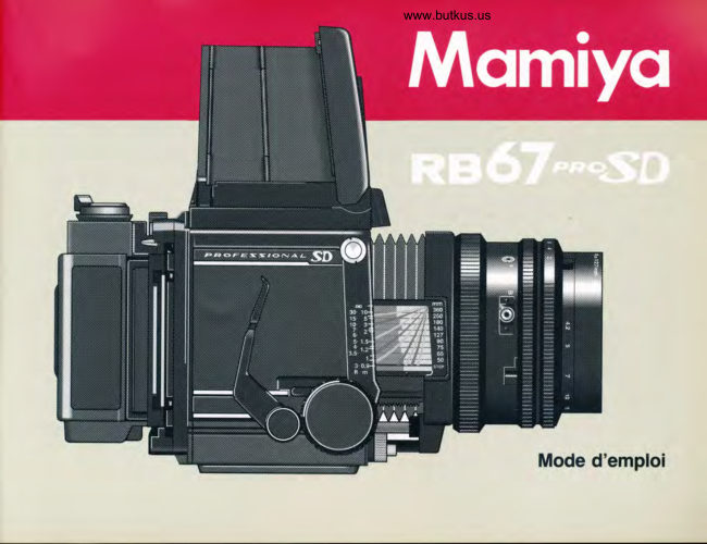 Mamiya RB67-PRO-SD manual cover