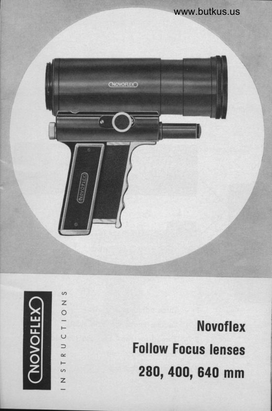 Novoflex follow focus 280 - 400 - 640mm manual cover