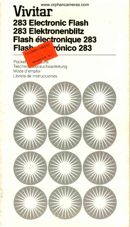 Vivitar 283 manual cover
