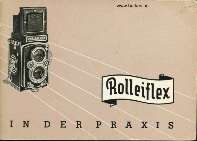 ROLLEIFLEX XENAR 3,5 IN DER PRAXIS manual cover